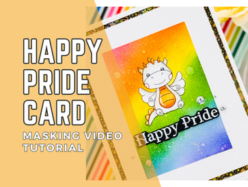 Make a Magical Rainbow Dragon Card for Pride