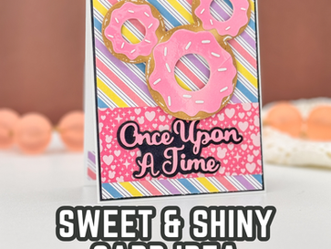 Sweet Donut Card with a Simple No Tool Shiny Glaze