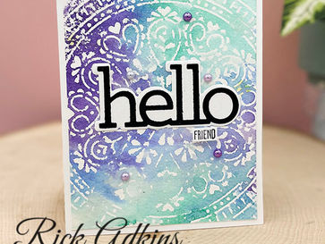 Easy & Quick Card using Stencils & Dies
