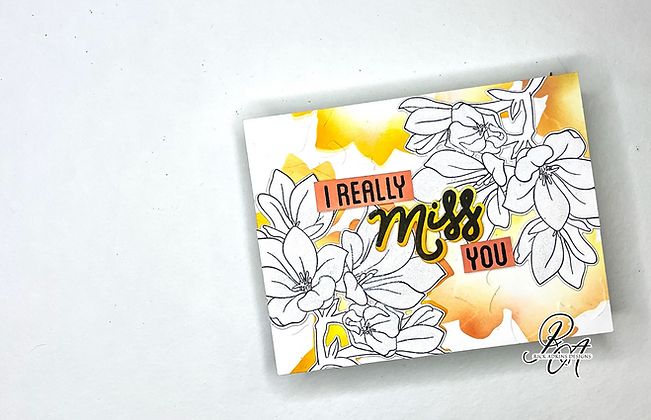 I Really Miss You Die Cutting Technique Card by Rick Adkins Blog Banner