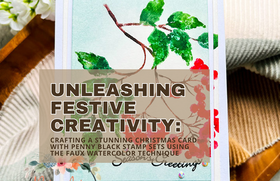 Faux Watercolor Christmas Card by Rick Adkins Blog Banner