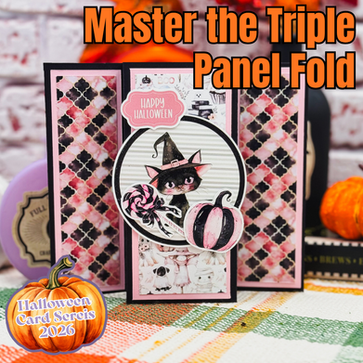 How to Make a Triple Panel Fun Fold Halloween Card