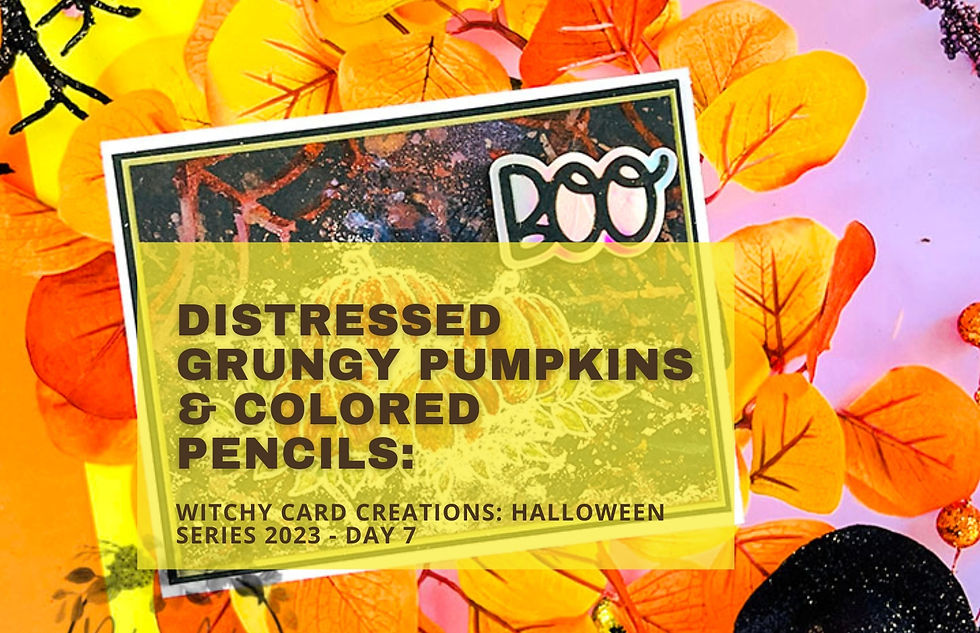 Distressed Grungy Pumpkins Card Blog Banner