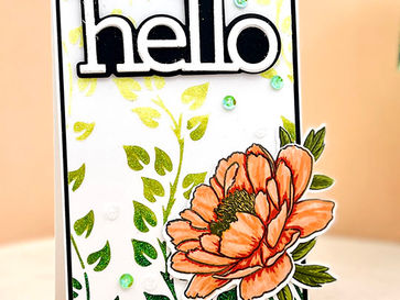 Hawaiian Coral Off the Edge Card - Altenew
