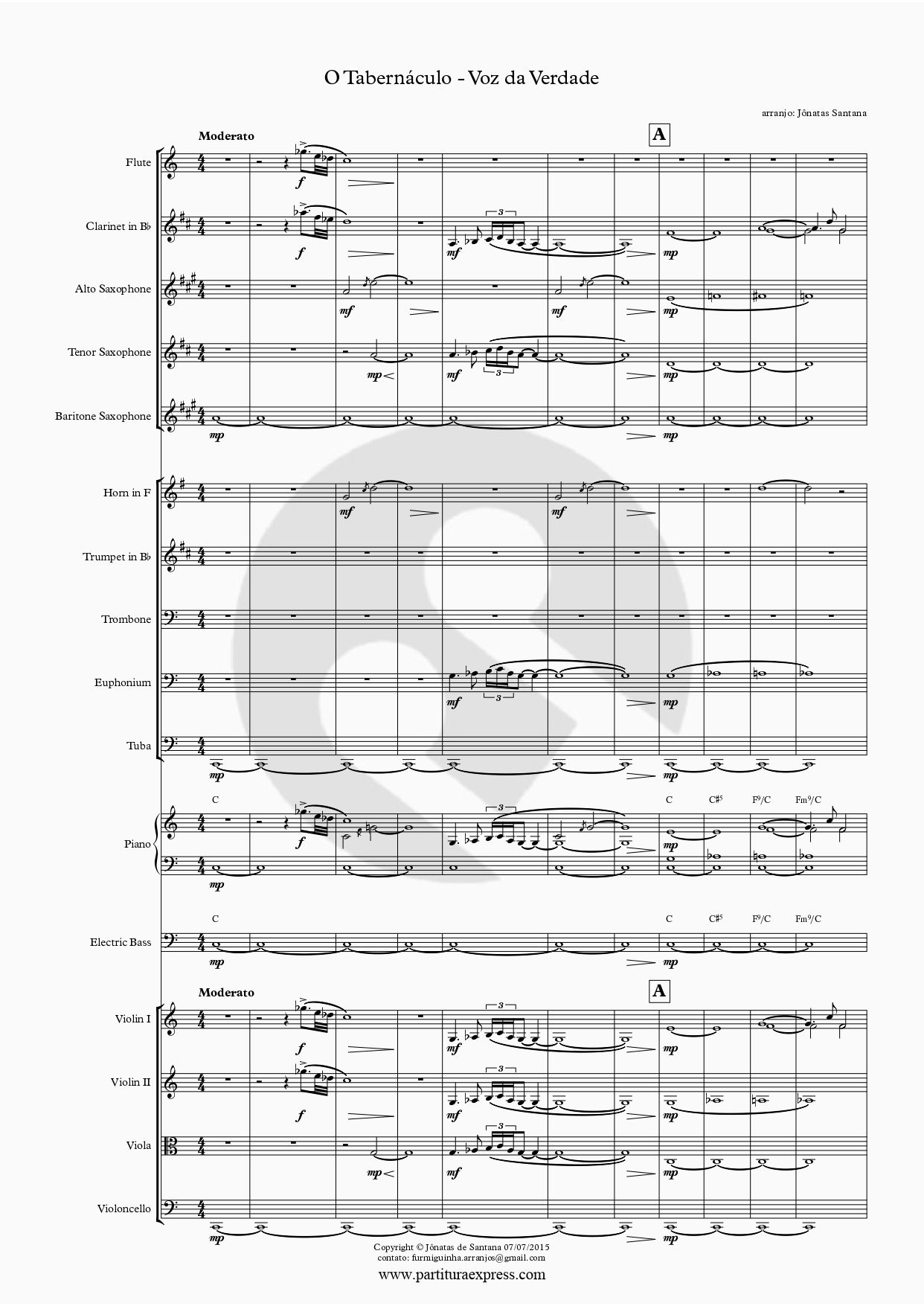 O Tabernáculo - Voz da Verdade (Playback Orquestra)