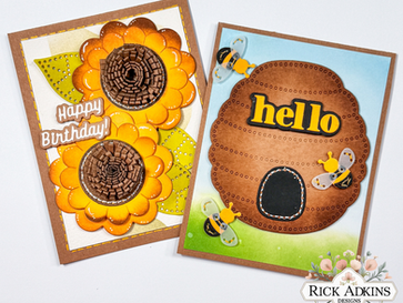 Create Stunning Sunflower & Beehive Cards with Spellbinders Dies