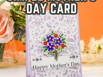 Mother’s Day Card with The Rabbit Hole Designs Paisley Bandana Layering Stencils