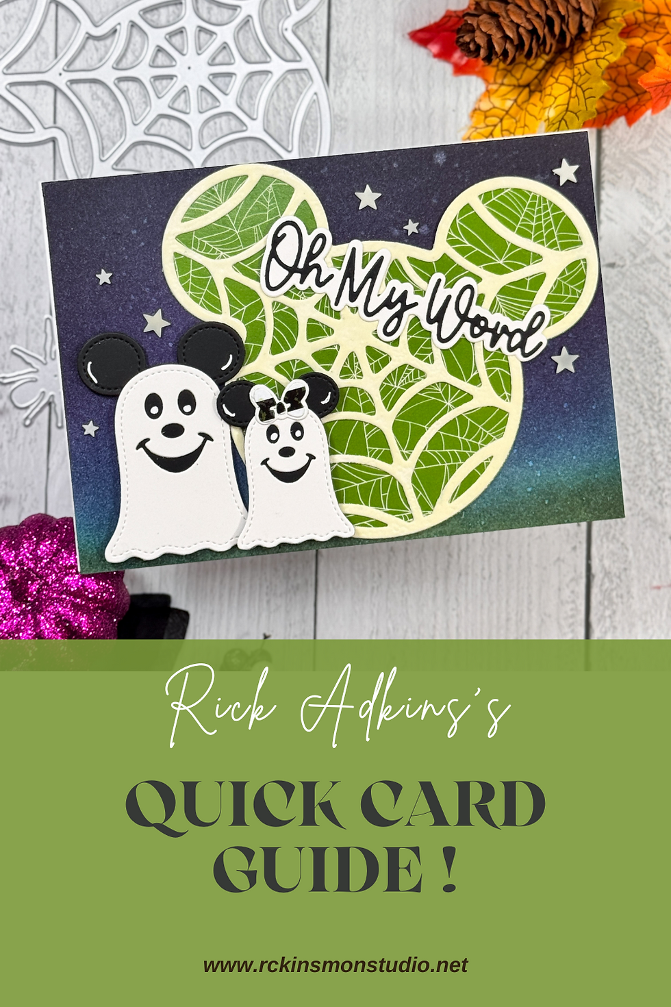 Glow in the Dark Spooky Cute Halloween Card Quick Card Guide