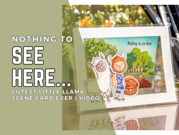 Nothing To See Here...Cutest Llama Scene Card Ever | Video Tutorial