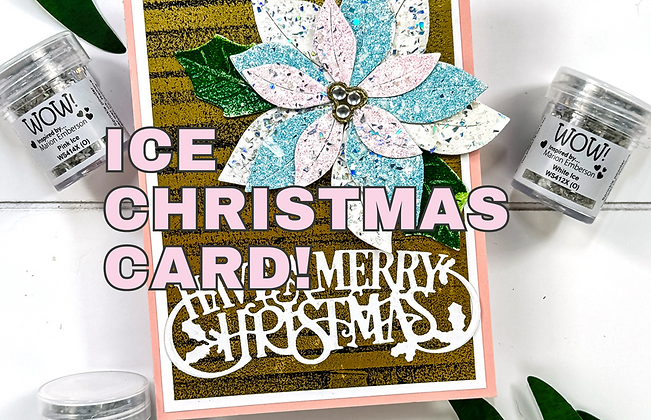 Have a Merry Christmas Poinsettia Card by Rick Adkins Blog Banner