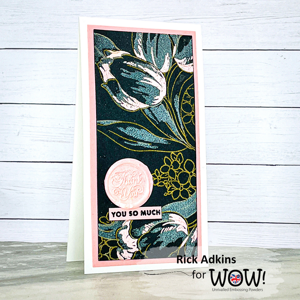 Simple Supplies Dramatic Results Card by Rick Adkins