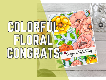 Celebrate with Colorful Florals! | Simon Says Stamp Delicate Blossoms Card