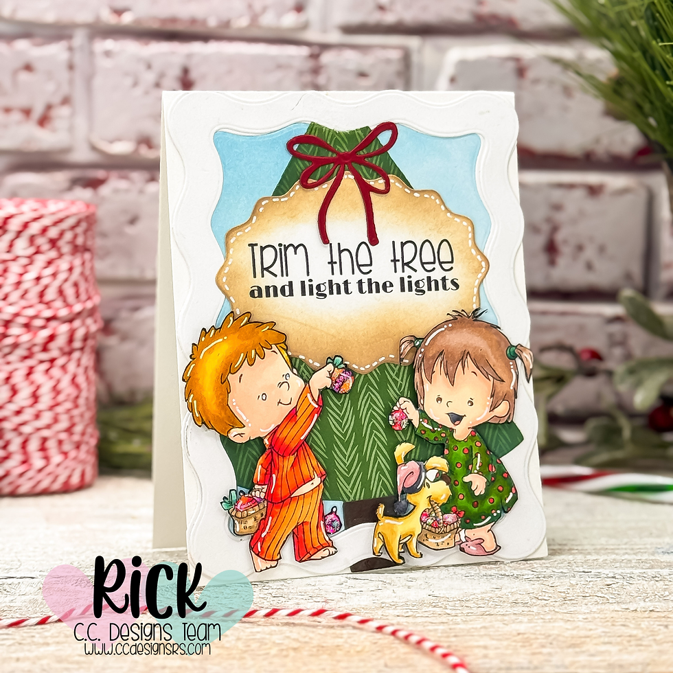 Clean & Simple Christmas Card | Henry & Twila Christmas Sneak Peek from C.C. Designs