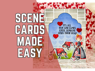 Scene Cardmaking with Stencils | Create Stunning Backgrounds with Miss Ink Stamps