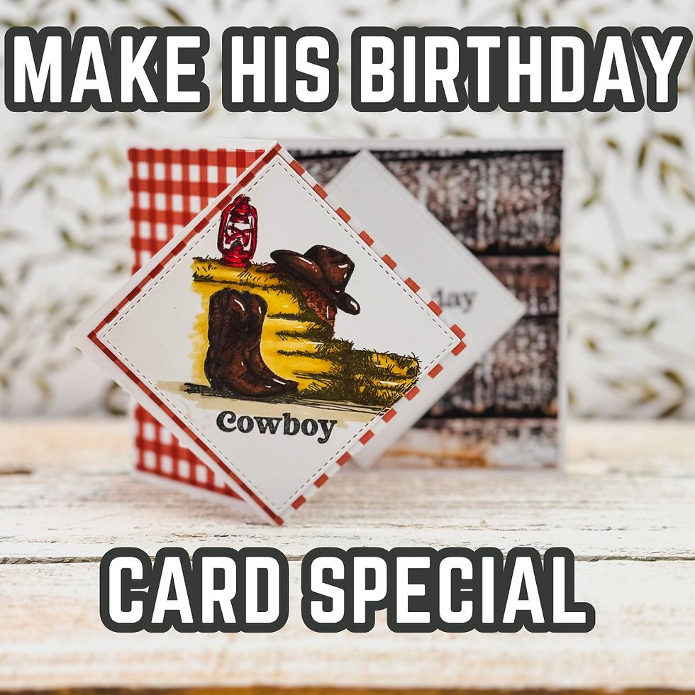 A Cowboy Birthday Card for the Guys Who Are Hard to Craft For