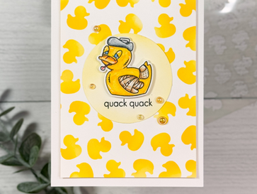 Quack Quack Get Well Soon Card | The Rabbit Hole Designs | August New Release