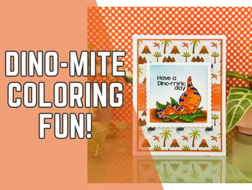 Create a Dino-rrific Handmade Card with C.C. Designs Dinosaurs and Ohuhu Markers