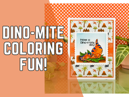 Create a Dino-rrific Handmade Card with C.C. Designs Dinosaurs and Ohuhu Markers