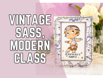 Flaunt It with 1920s Flapper Style | Cardmaking with C.C. Designs 20's Gals Stamp Set