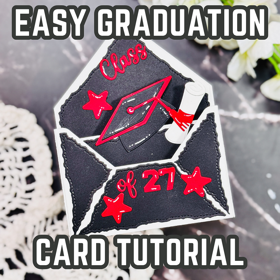 Easy Graduation Cardmaking Tutorial Using Pop Up Envelope Dies