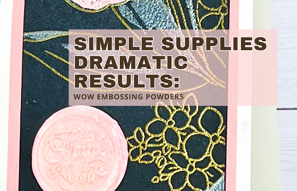 Simple Supplies Dramatic Results Blog Banner