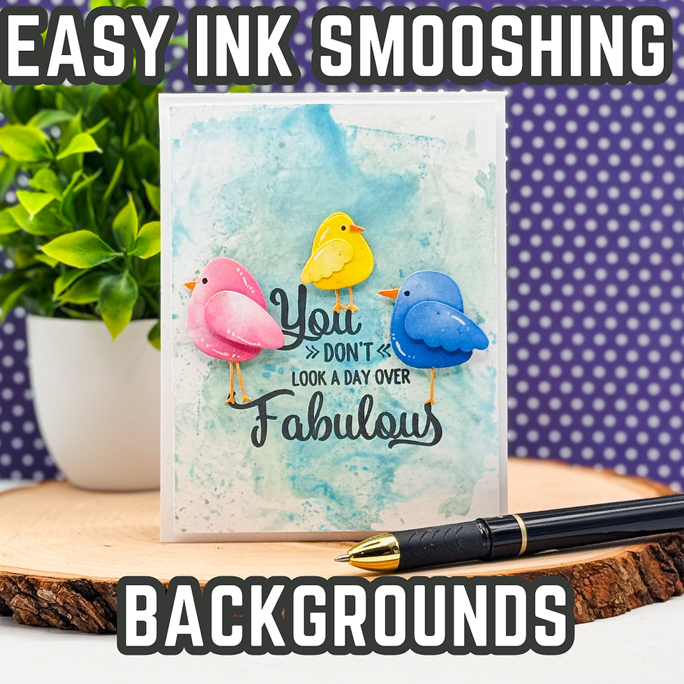 Ink Smooshing Cardmaking Tutorial: Create Soft Watercolor Backgrounds with Distress Oxide Inks