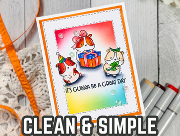 Simon Says Stamp Furever Grateful Birthday Card with Copic Marker Coloring