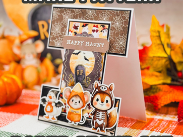 Split Fold and Haunt: A Halloween Fun Fold Card