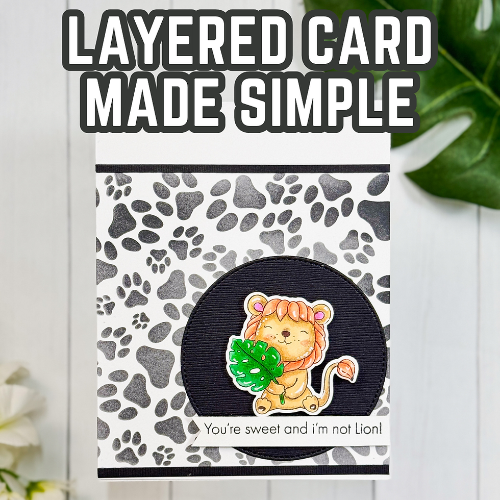 Friendship Card Tutorial with The Rabbit Hole Designs Wild & Free Stamp Set