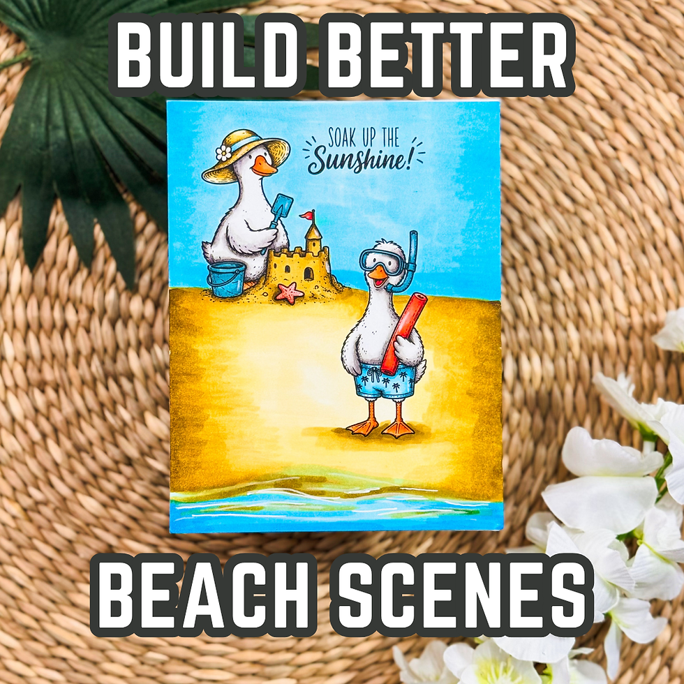 Learn how to create a summer beach scene card with stamping and alcohol markers. Discover scene-building tips, design ideas, and creative ways to personalize your handmade cards.