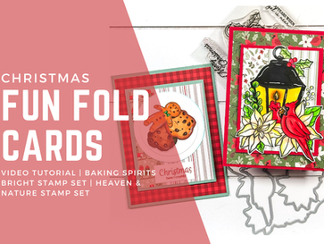Easy Christmas Fun Fold Card Tutorial - DIY Holiday Greeting Card Video Tutorial