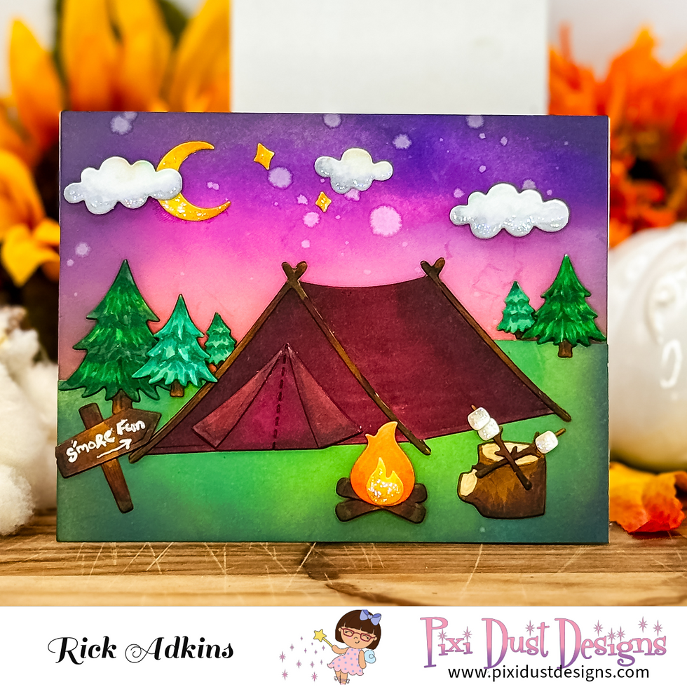 S'More Fun Camping Card by Rick Adkins Front View