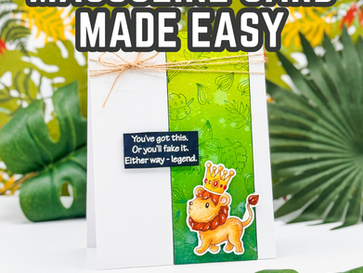New Release Inspiration: Masculine Cardmaking Tutorial with Wild & Free Stamp Set and Guy Themed Sentiments