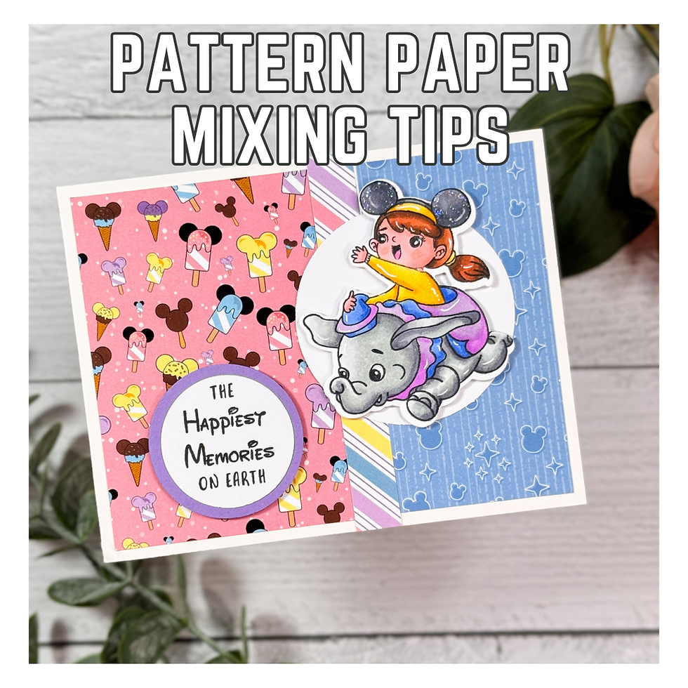 Turn Pattern Paper into Simple but Beautiful Backgrounds