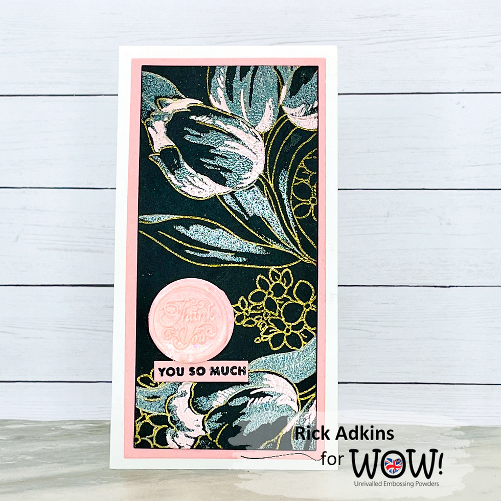 Simple Supplies Dramatic Results Card by Rick Adkins Front View