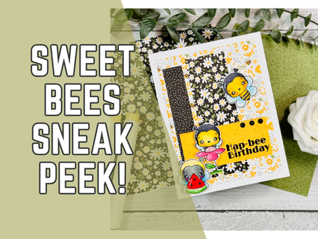 Sneak Peek: Sweet Bees Stamp Set by C.C. Designs | Buzzing Birthday Card Idea