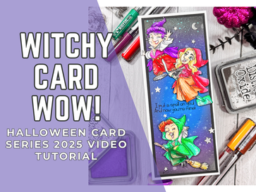 Halloween Slimline Card Tutorial | Featuring C.C. Designs We Fly Stamp Set