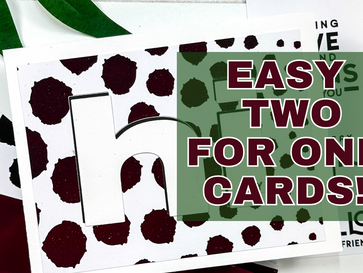 Easy Two For One Cards with WOW Fab Foils