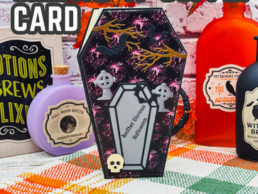 Another Glorious Halloween: Create a Coffin-Shaped Handmade Card