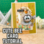 Bee Shaker Card Cardmaking Tutorial | Die Cutting, Stamping & Copic Coloring Tips