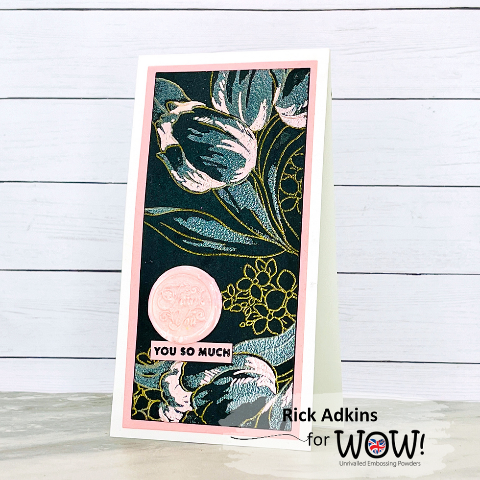 Simple Supplies Dramatic Results Card by Rick Adkins Side View