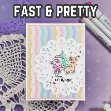 Easy Christmas Card Idea Using Pattern Paper