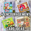 How to Create Encouragement Cards with Pattern Paper and Stamped Images