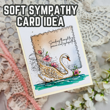 Easy Stamping Techniques for a Clean and Simple Sympathy Card with Soft Ink Blending