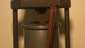 Mechanical sausage stuffer from Fisher Meats
