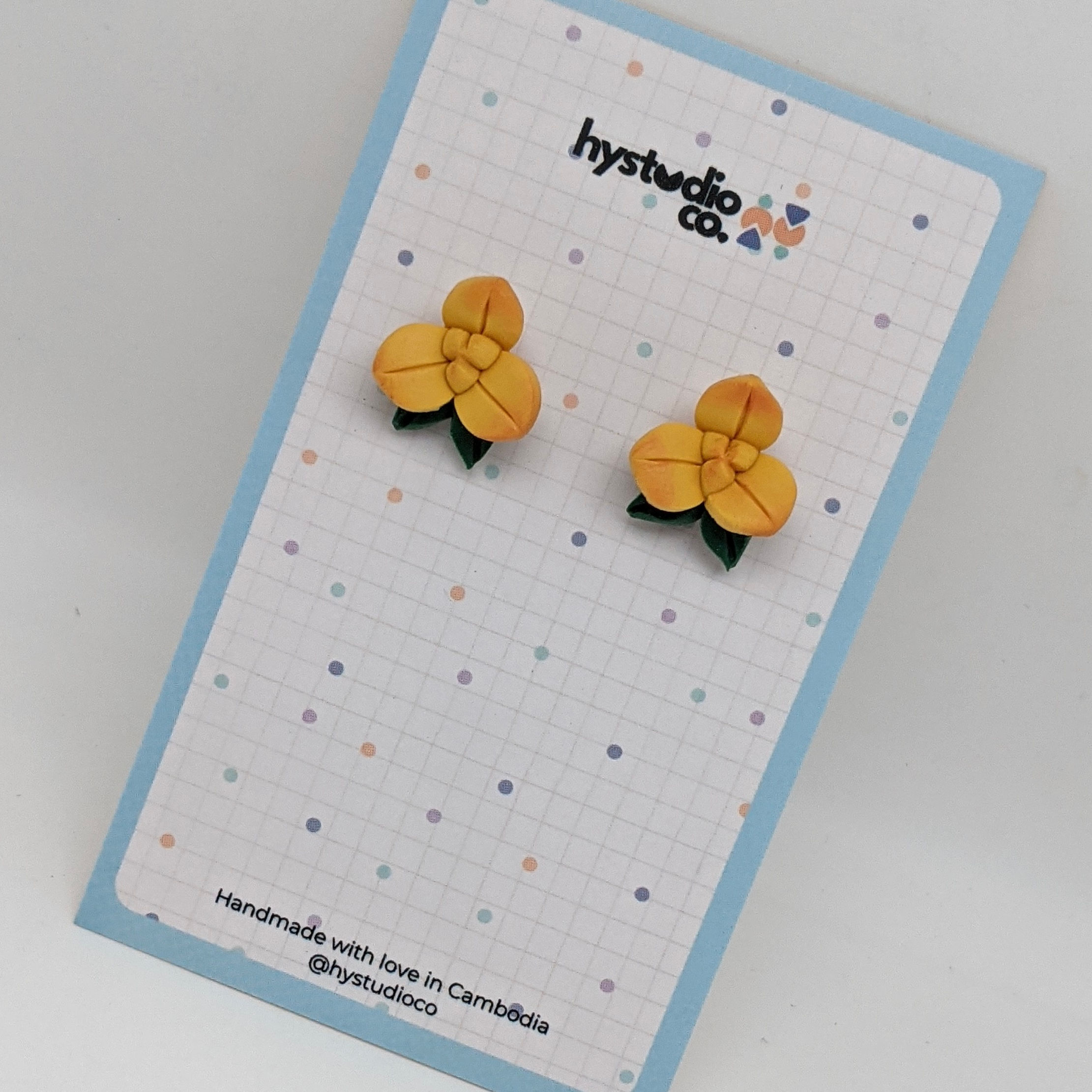 Rumdoul Studs with leaves