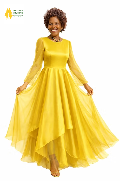 Thumbnail: Flowing Organza Maxi Gown