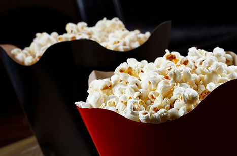 Close-up of pocorn in containers