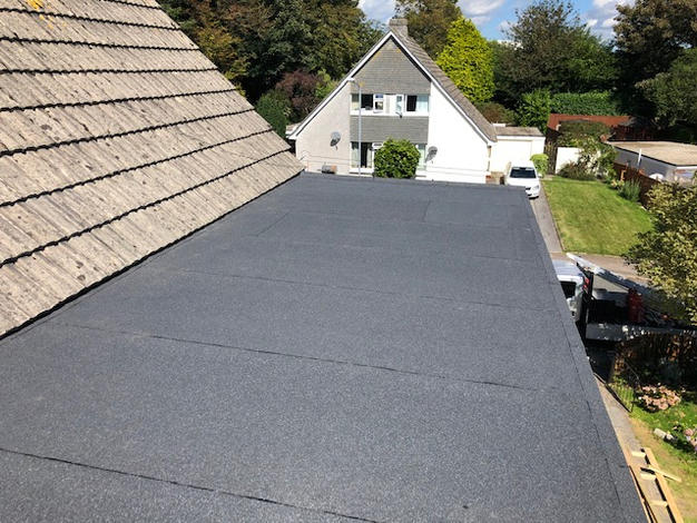 3 layer felt system installed on this new dormer