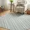 Thumbnail: 5'3 x 5'3 Washable Ribbon Indoor / Outdoor Octagon Rug